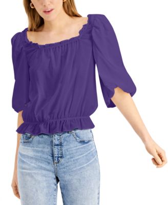 macys purple tops