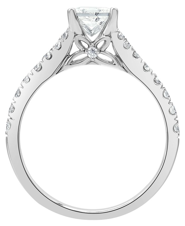 Macy's Diamond Princess Engagement Ring (1 1/4 ct. t.w.) in 14K White