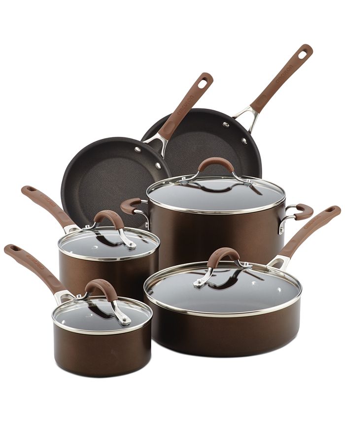 Circulon 3-Piece Symmetry 10-in Aluminum Cookware Set with Lid(s
