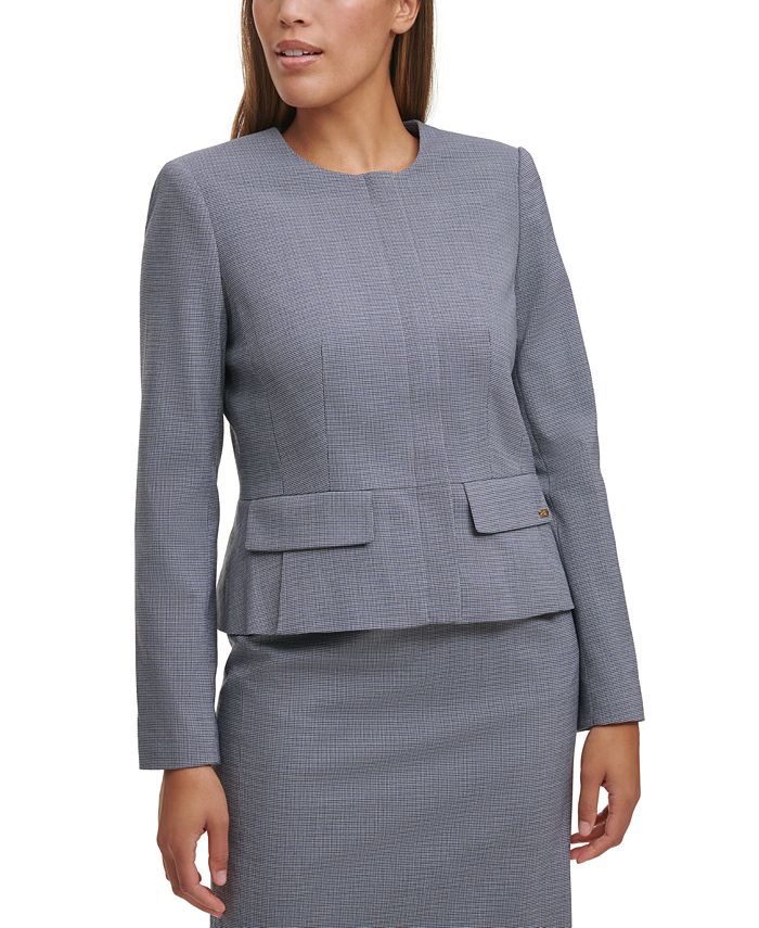 Calvin klein peplum jacket sale