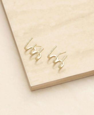 Ear Wrap Stud with Cubic Zirconia