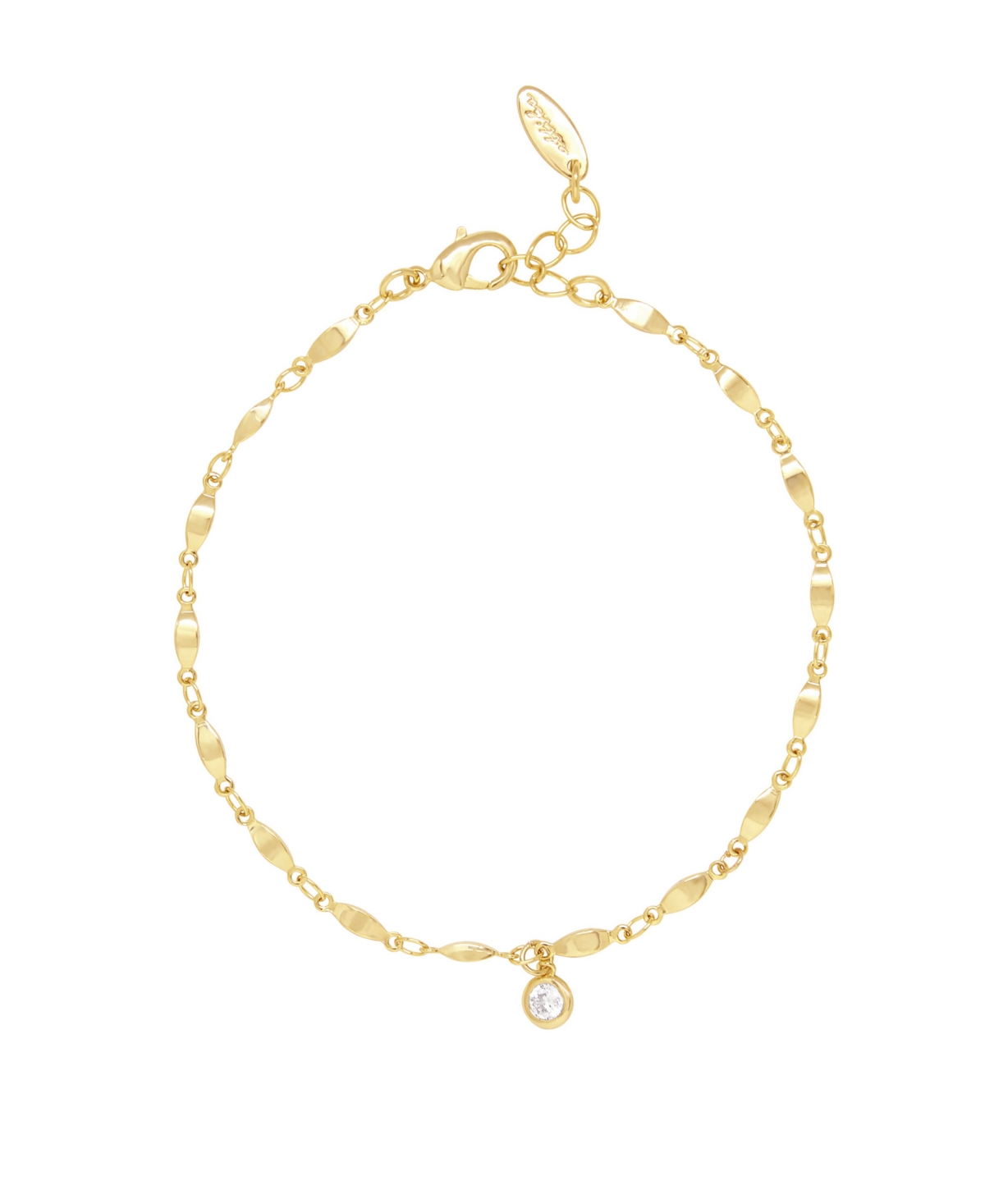 Simple Gold Plated Chain Anklet - Gold Plated