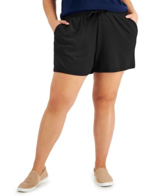 macys plus size nike shorts