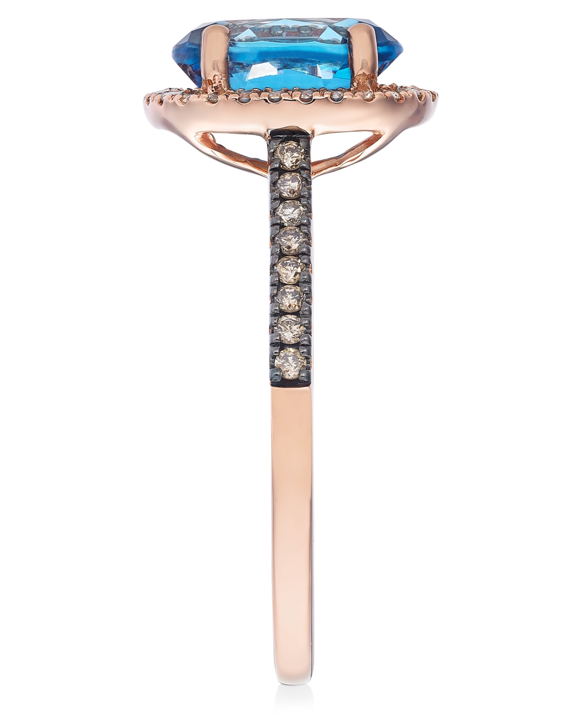 Le Vian Amethyst (1-3/8 Ct. T.w.) & Diamond (1/4 Ct. T.w) Ring In 14k Rose Gold (also In Citrine, Deep Sea B