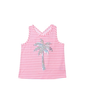 Little Girls Flip Sequin Graphic Tank