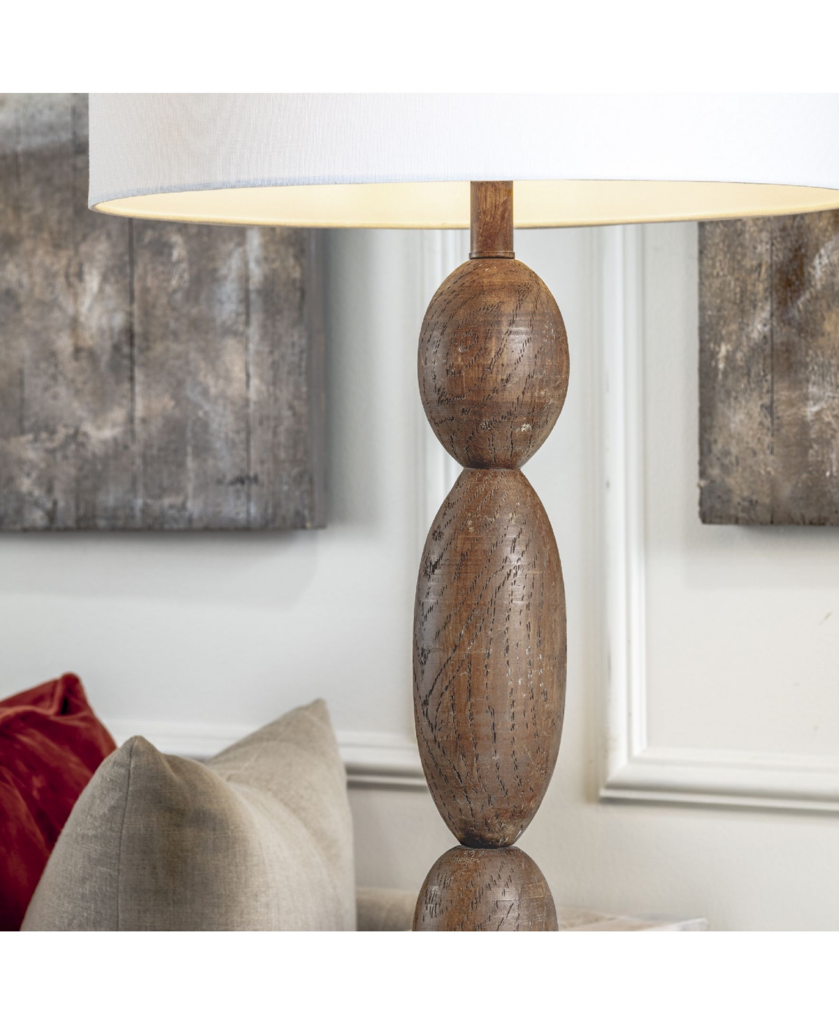 Evolution by Crestview Collection Madeline Resin Wood Floor Lamp