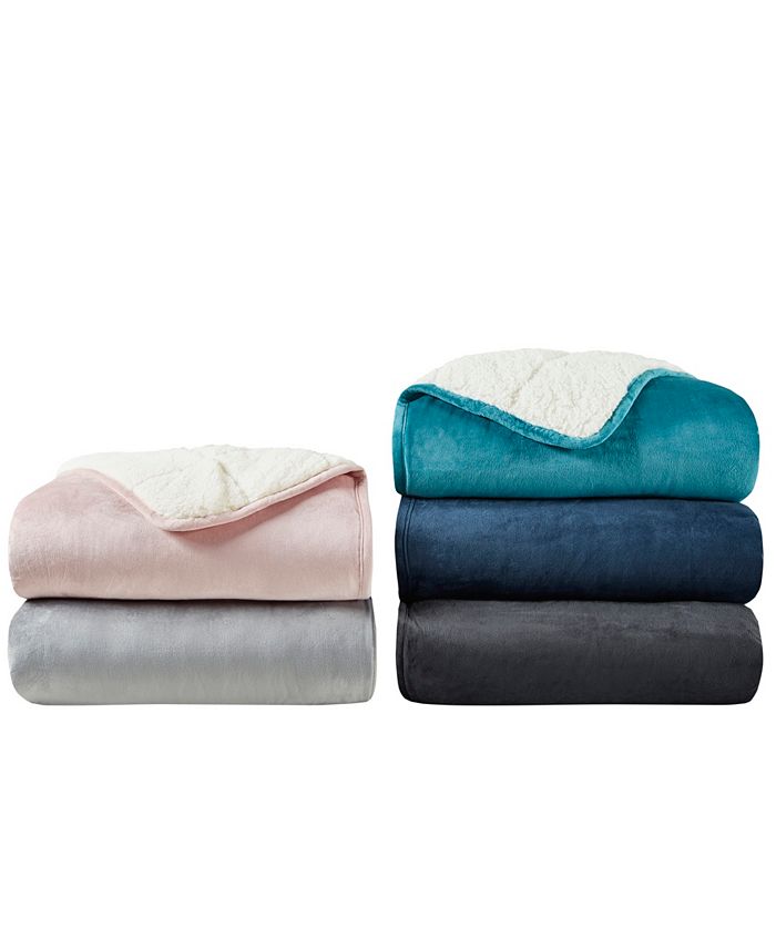 Sleep Philosophy Velvet to Berber Weighted Blanket, 50" x 60" 10 lbs