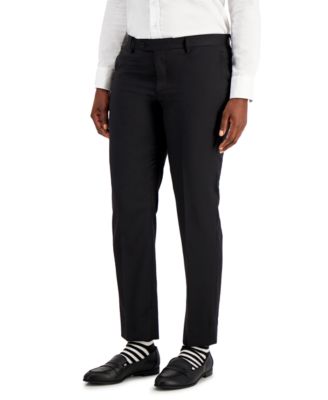 Kirrin Finch - Menswear-Inspired Black Dress Pants