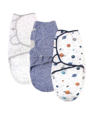 Baby Boys Hudson 3-Piece Cotton Quilted Swaddling Wraps
