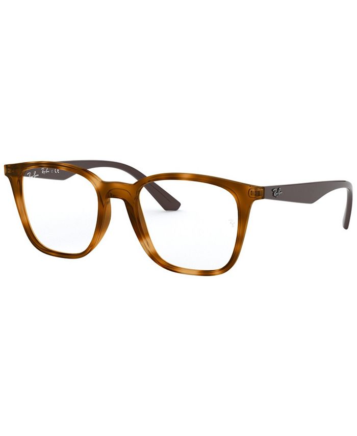 Ray Ban Rx7177 Unisex Square Eyeglasses Macys