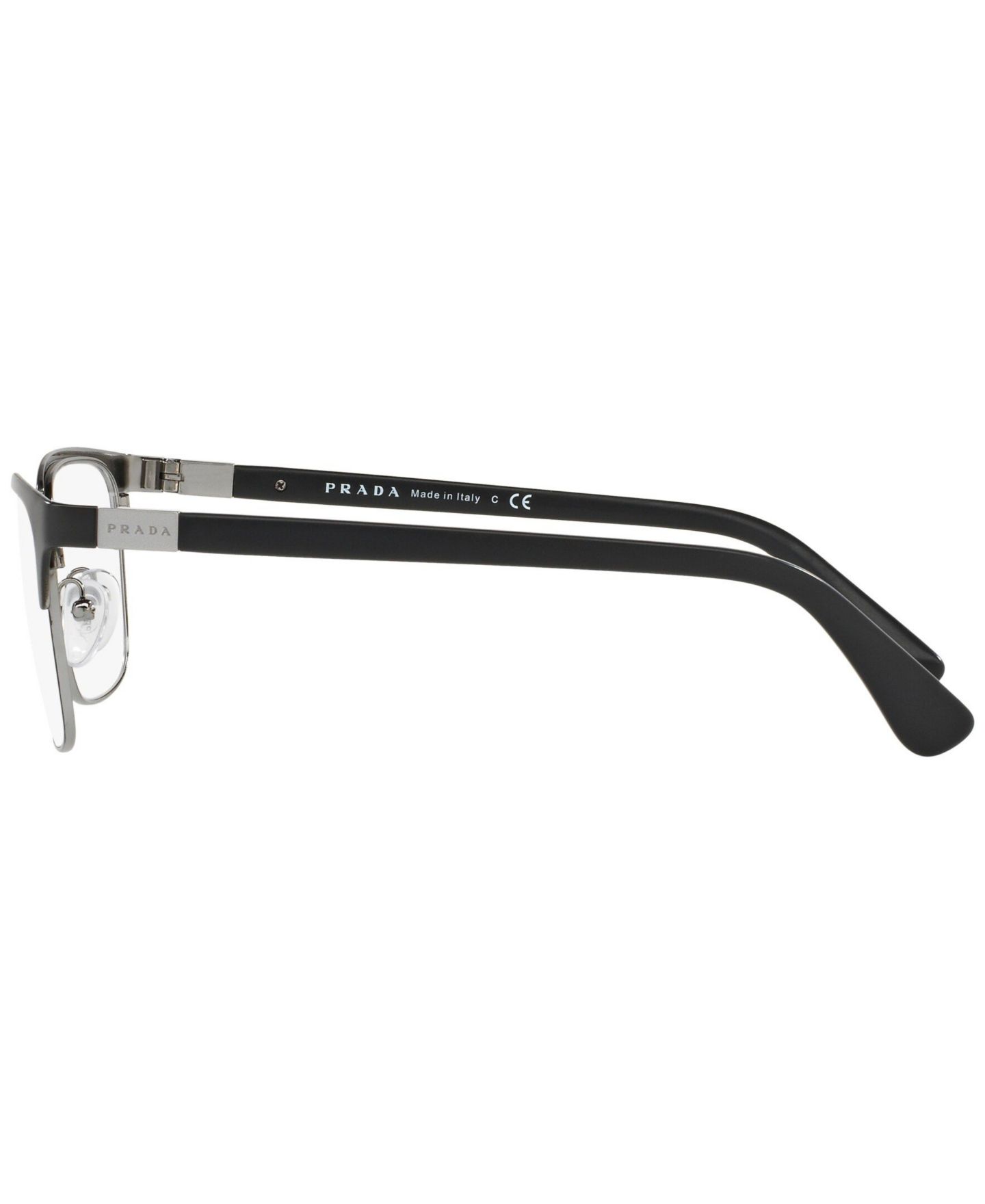 Мужские очки PRADA Man Rectangle Metal PR 54TV Heritage Eyeglasses, цвет: Matte Blac — фото 2