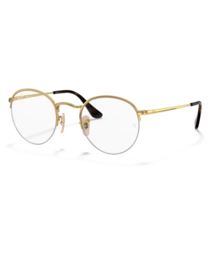 Ray Ban Ray-ban Rx3947v Round Gaze Unisex Round Eyeglasses In Silver