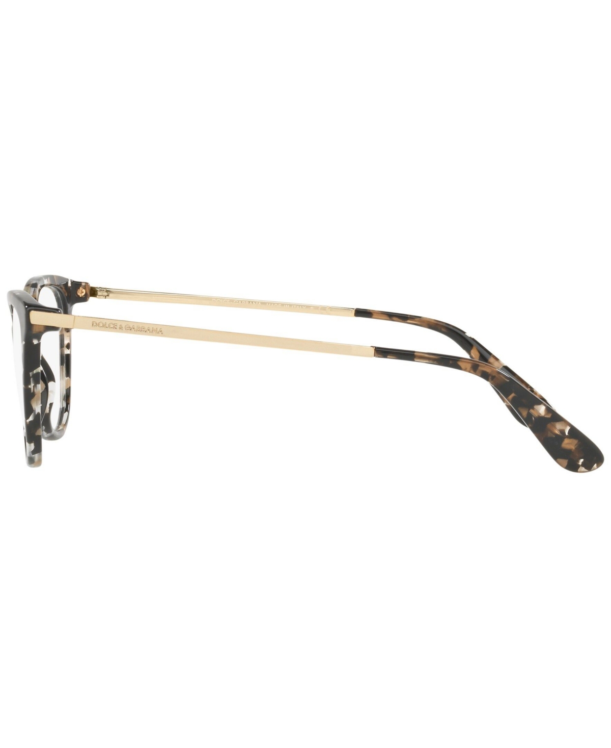 Dolce & Gabbana Dg3258 Women's Butterfly Eyeglasses In Black Gold