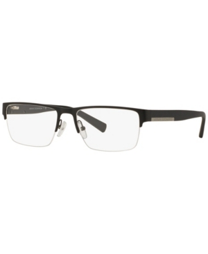 Armani Exchange Ax1018 Men's Rectangle Eyeglasses In Matte Blac