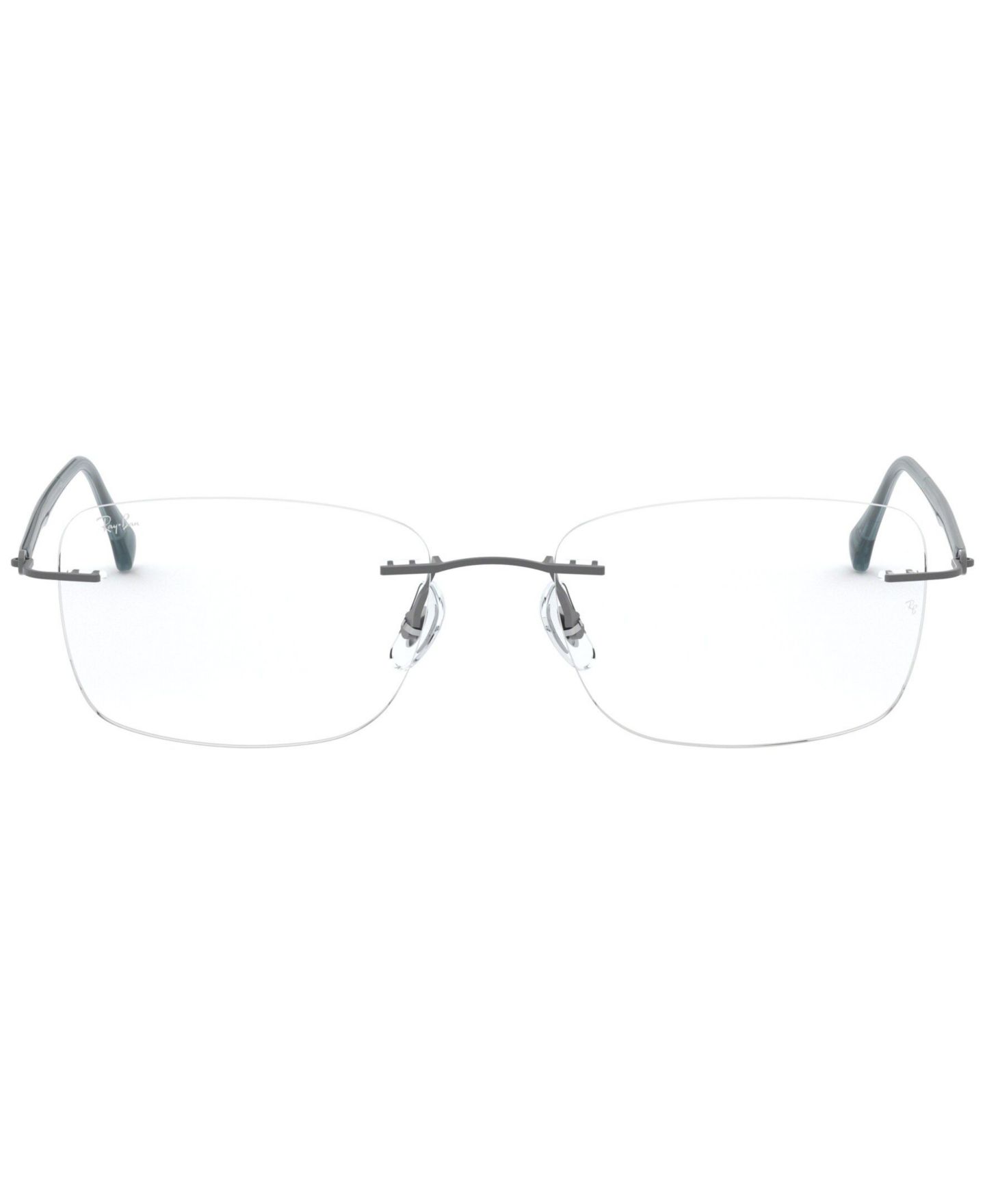 Очки Ray-Ban Unisex Rectangle Titanium RB8725 Optics Eyeglasses, цвет: Mattebrown — фото 9