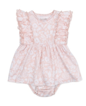 Mac & Moon Baby Girls 2 Piece Dress Set with Bunny Floral Print