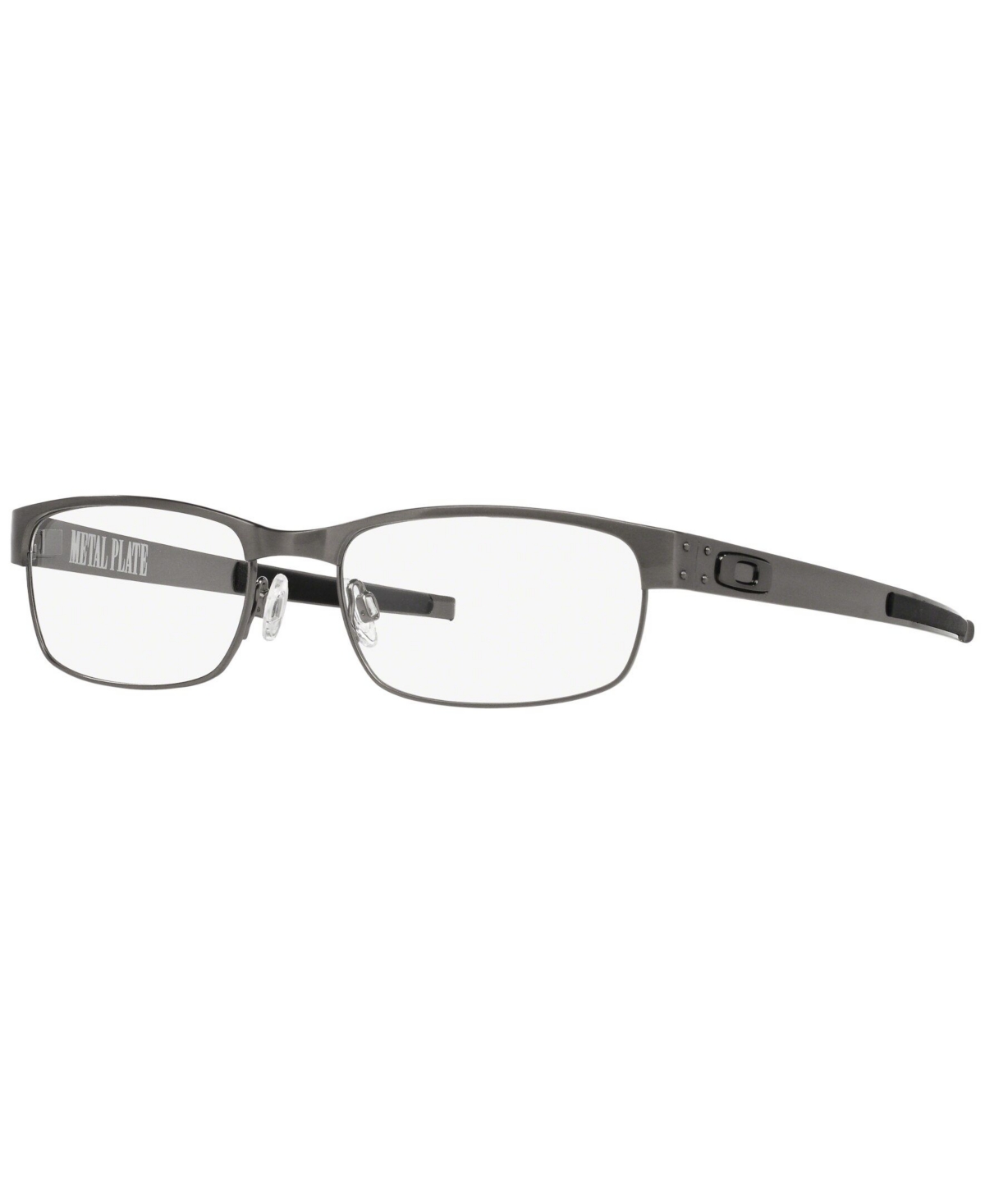 Oakley OX5038 Metal Plate Men's Rectangle Eyeglasses - Silver