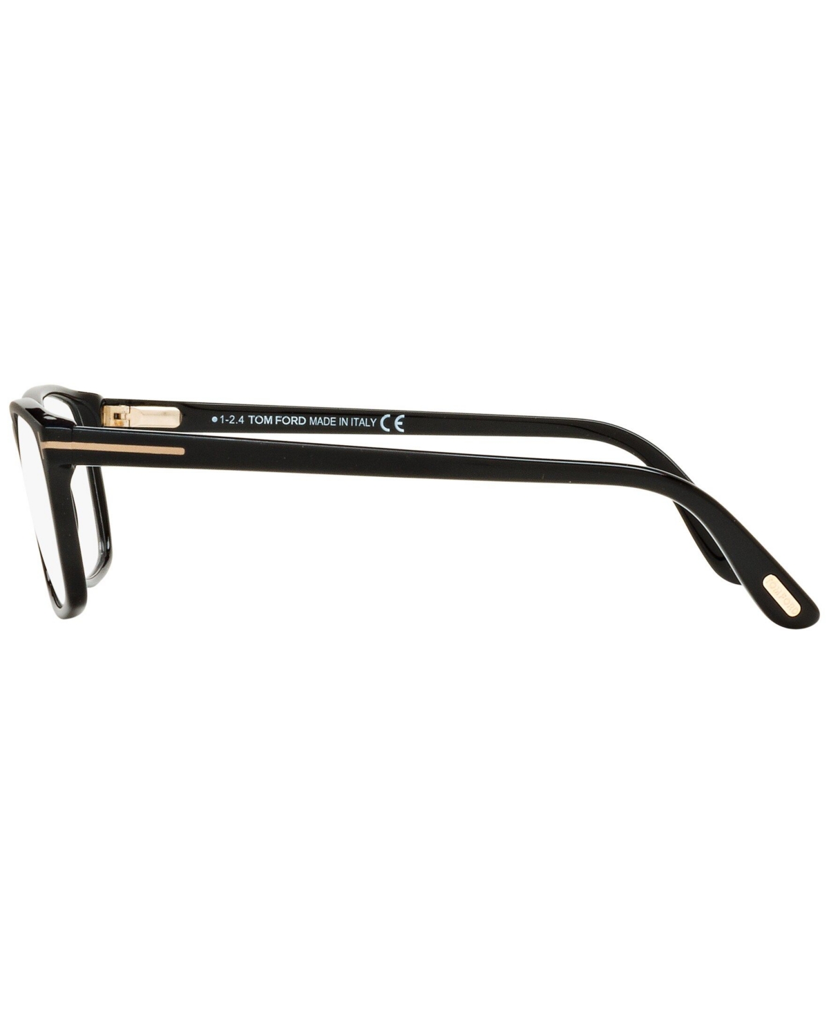 Tom Ford Tr000539 Men's Rectangle Eyeglasses In Black
