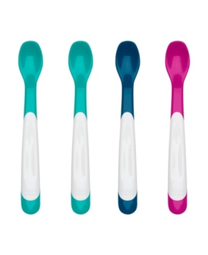Shop Oxo Tot Plastic Feeding Spoons, Set Of 4 In Multi