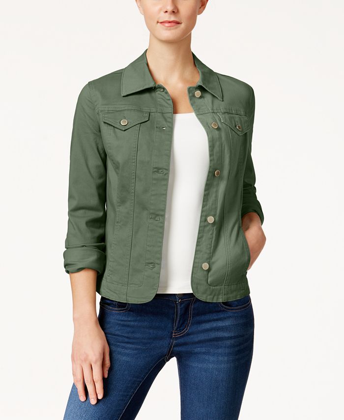 Charter Club Denim Jacket, Created for Macy's & Reviews - Jackets ...
