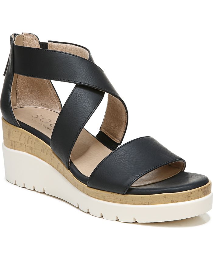 Soul Naturalizer Goodtimes Ankle Strap Wedge Sandals - Macy's