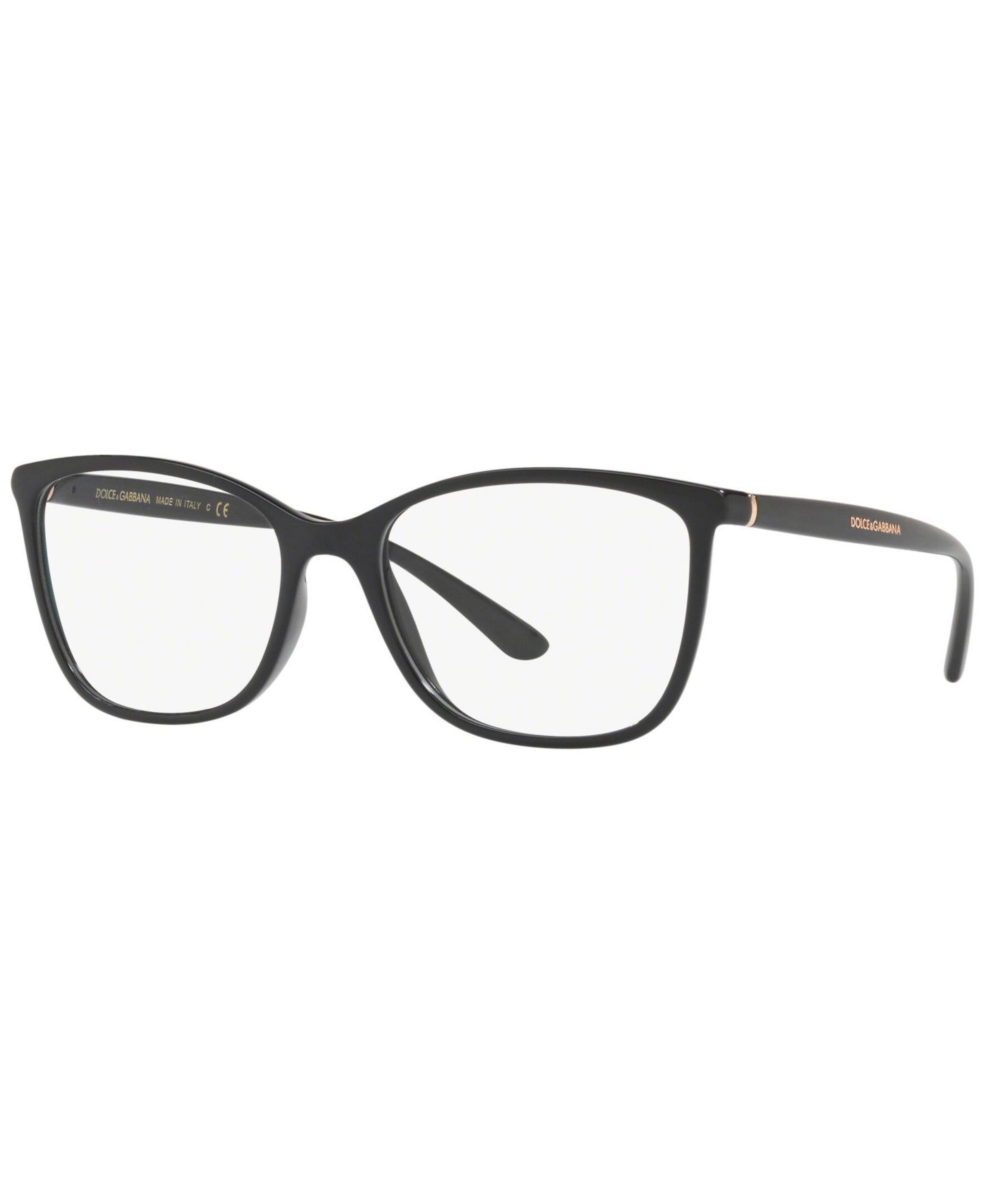 Женские очки Dolce&Gabbana Woman Rectangle Plastic DG5026 Eyeglasses, цвет: Чёрный — фото 1