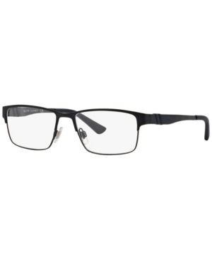 Polo Ralph Lauren Ph1147 Men's Rectangle Eyeglasses In Matte Blac