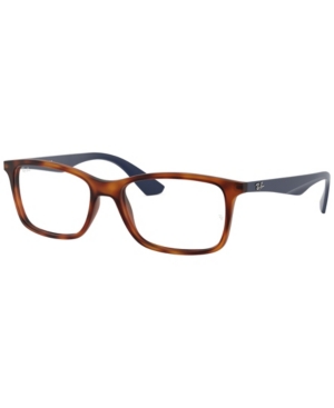 Ray Ban Ray-ban Rx7047 Unisex Square Eyeglasses In Lite Havan