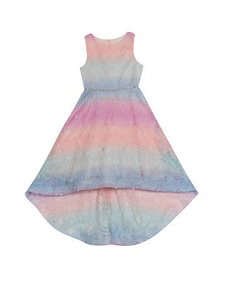 Rare Editions Toddler Girls Ombre Soutache Dress - Macy's