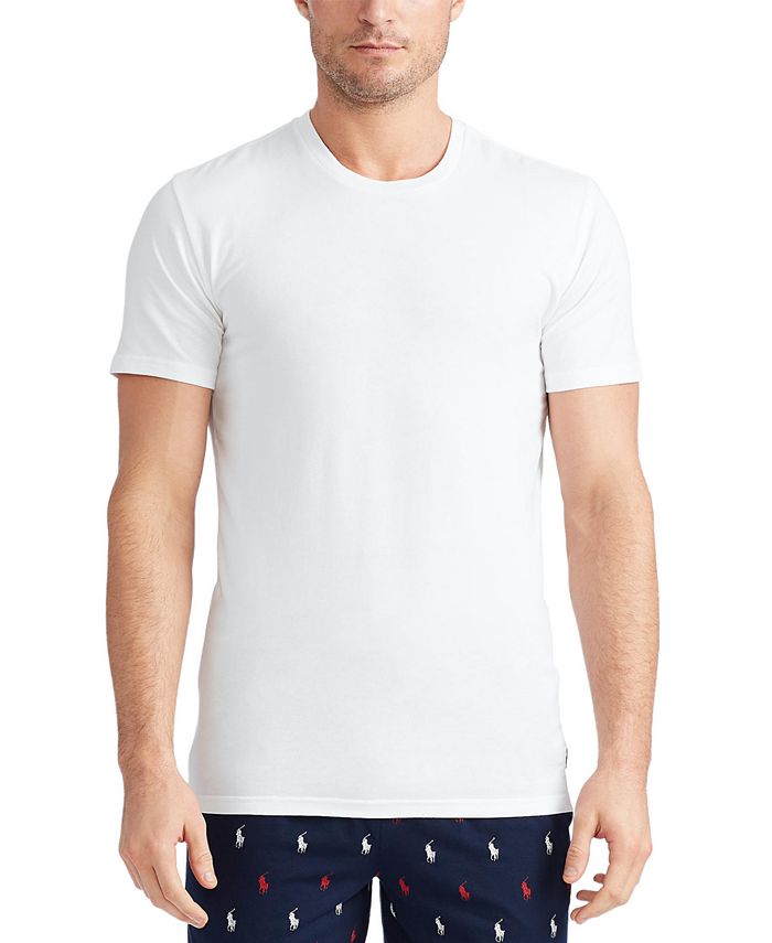 Polo Ralph Lauren Men's 4D Flex Lux Cotton Crewneck Undershirt 3-Pack ...
