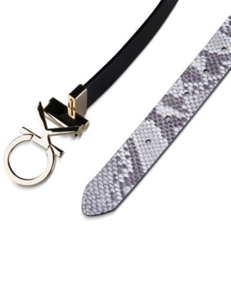 Women's Reversible Monogram Buckle Belt