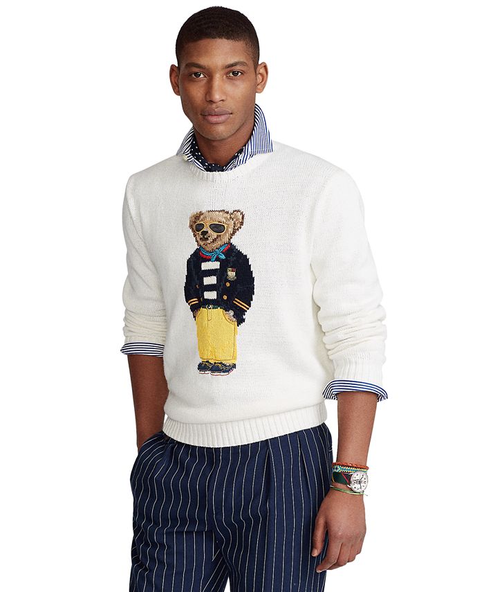 Polo Ralph Lauren Men's Polo Bear Sweater - Macy's