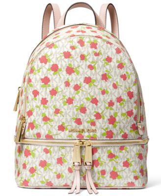 michael kors rhea floral backpack