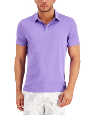 Alfani Men's AlfaTech Stretch Solid Polo Shirt Created for Macy's