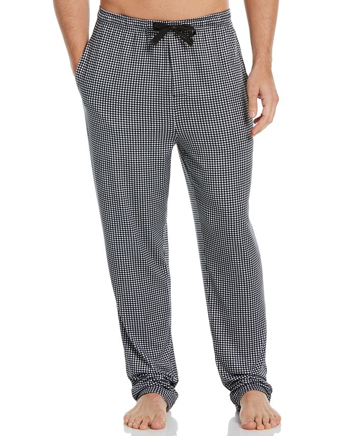 Perry Ellis Portfolio Men's Gingham Check Knit Pajama Pants - Macy's