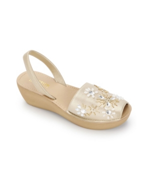 Kenneth Cole Reaction Women's Fine Glass Jewel Platform Sandal Women's Shoes