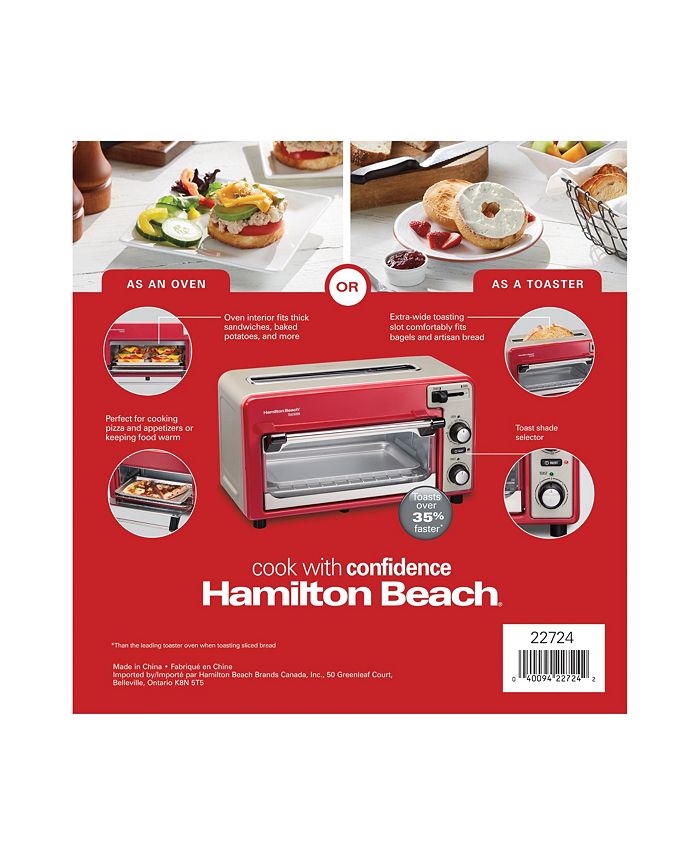Hamilton Beach Toastation 2 Slice Toaster and Countertop Toaster Oven