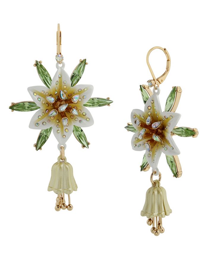 Betsey Johnson Blue Chandelier Butterfly Earrings - 7