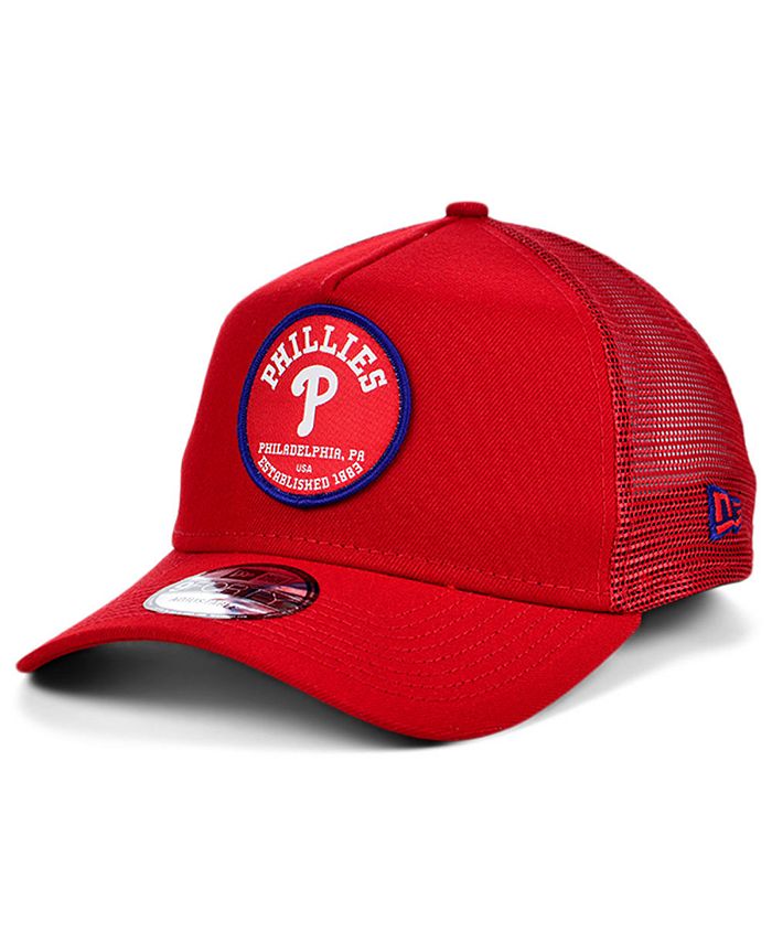 New Era Red Philadelphia Phillies Game The League 9FORTY Adjustable Hat