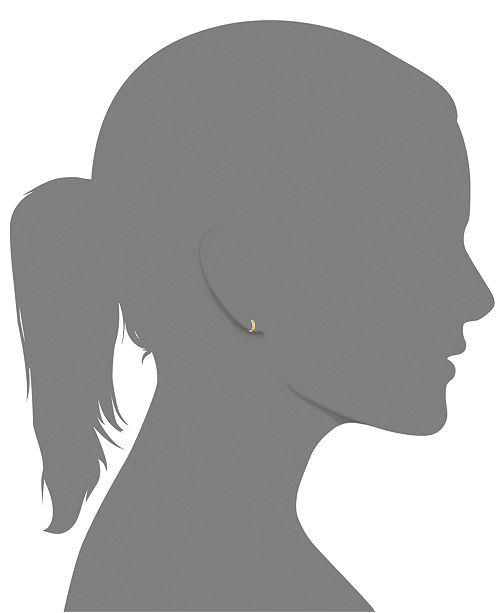Macy's 10k Gold Hoop Earrings & Reviews - Earrings - Jewelry & Watches ...