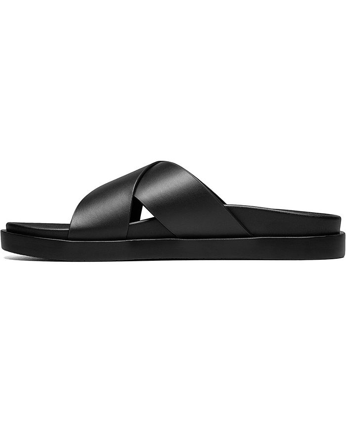 Stacy Adams - Montel Cross Strap Slide Sandal - Black - 25469-001