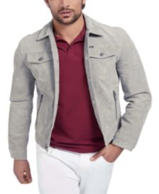 Men's Suede Trucker Jacket