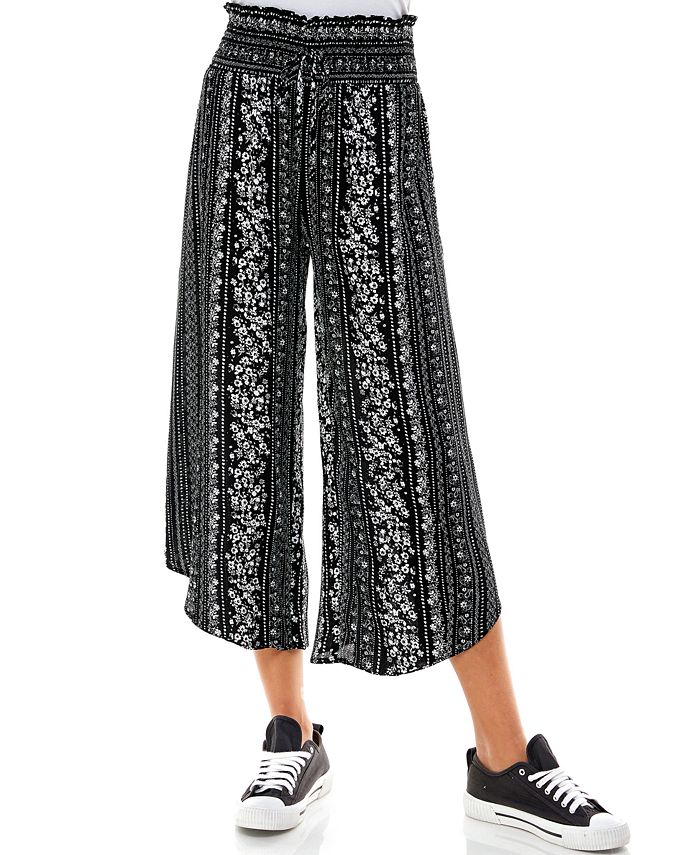 Macys wide shop leg cropped pants