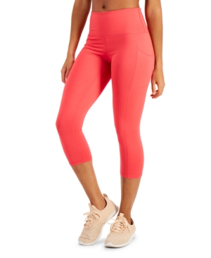 Ideology High-Rise Side-Pocket Cropped Leggings Created for Macy's