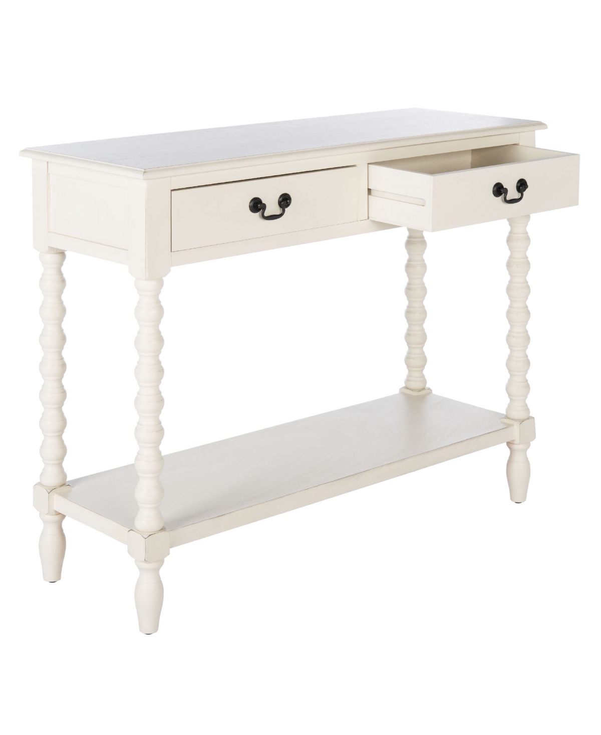 Safavieh Athena 2 Drawer Console Table In White