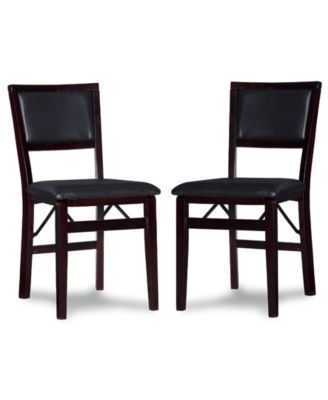 Linon Home D Cor Karns 18 Padded Back Folding Chairs Set Of 2 Macy S   18778141 Fpx.tif