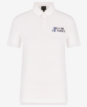 AX Armani Exchange Men's Boxed Logo Pique Polo Shirt