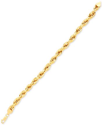 Macy's - Rope Link Chain Bracelet in 10k Gold