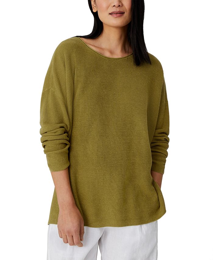 Eileen fisher green discount sweater