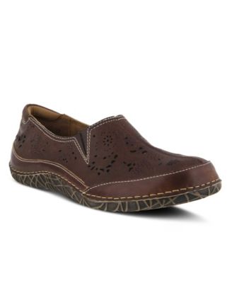 Spring Step Libora Slip-On Flat with Hand-Painted Design